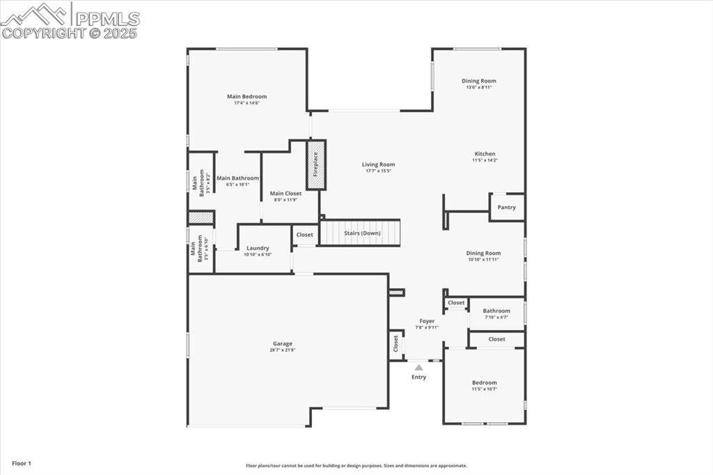 View of floor plan / room layout