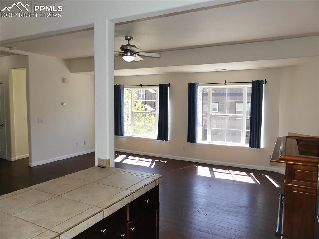 Kitchen looking towards the Living room