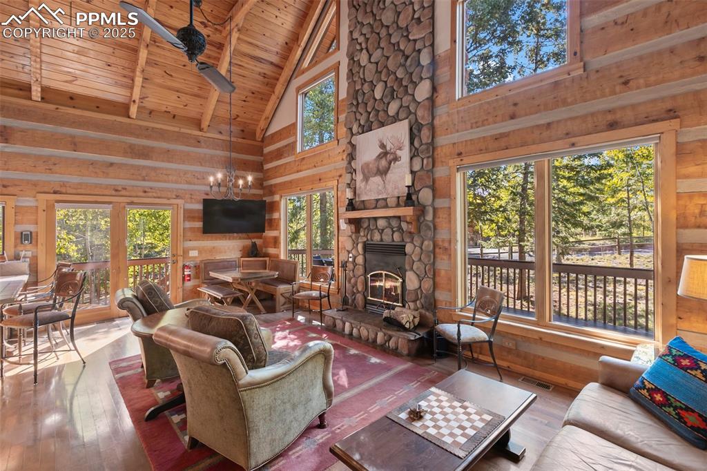 Enjoy the mix of Aspens and Pines year round.