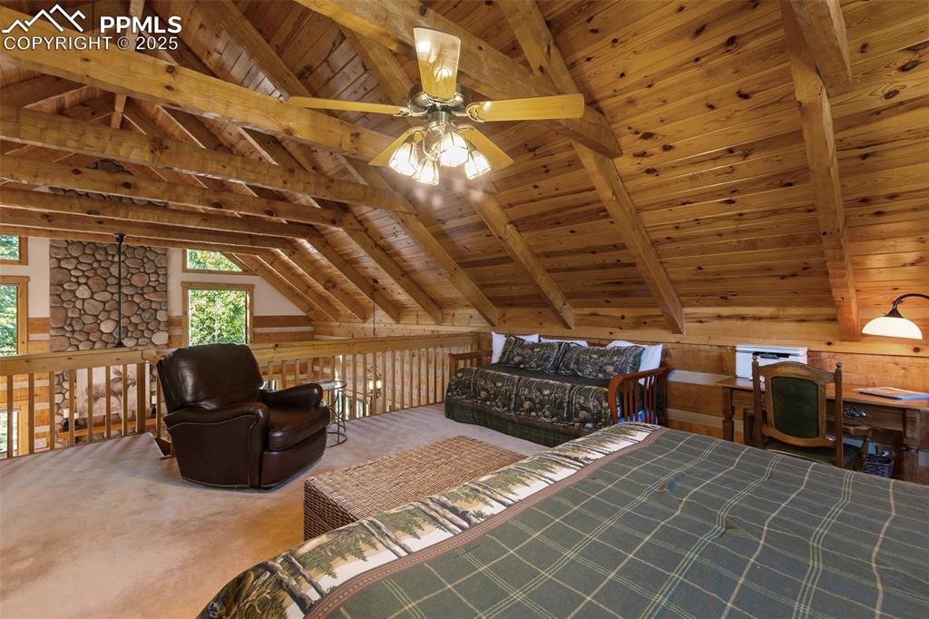 Primary bedroom benefits from natural light and views of the Aspens/Pine Trees.