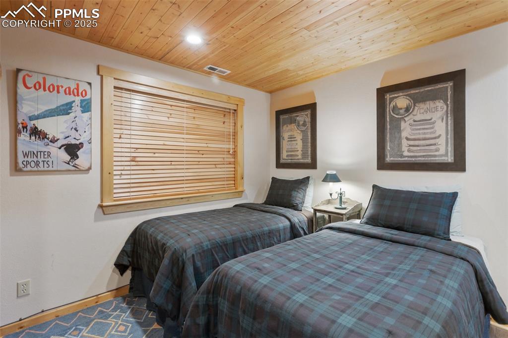 Family room currently used as extra guest quarters. 