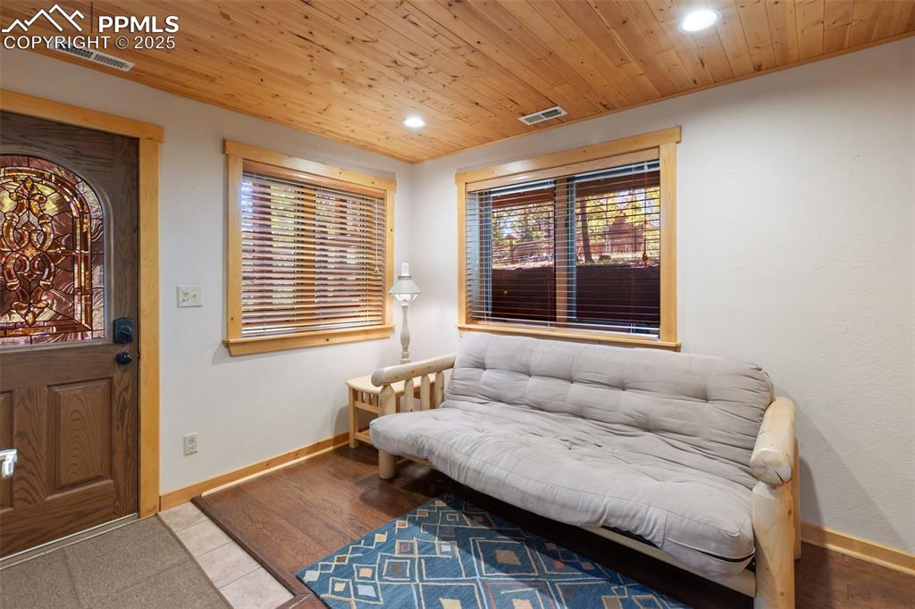 Guest bedroom #3, and entry on the garden level.