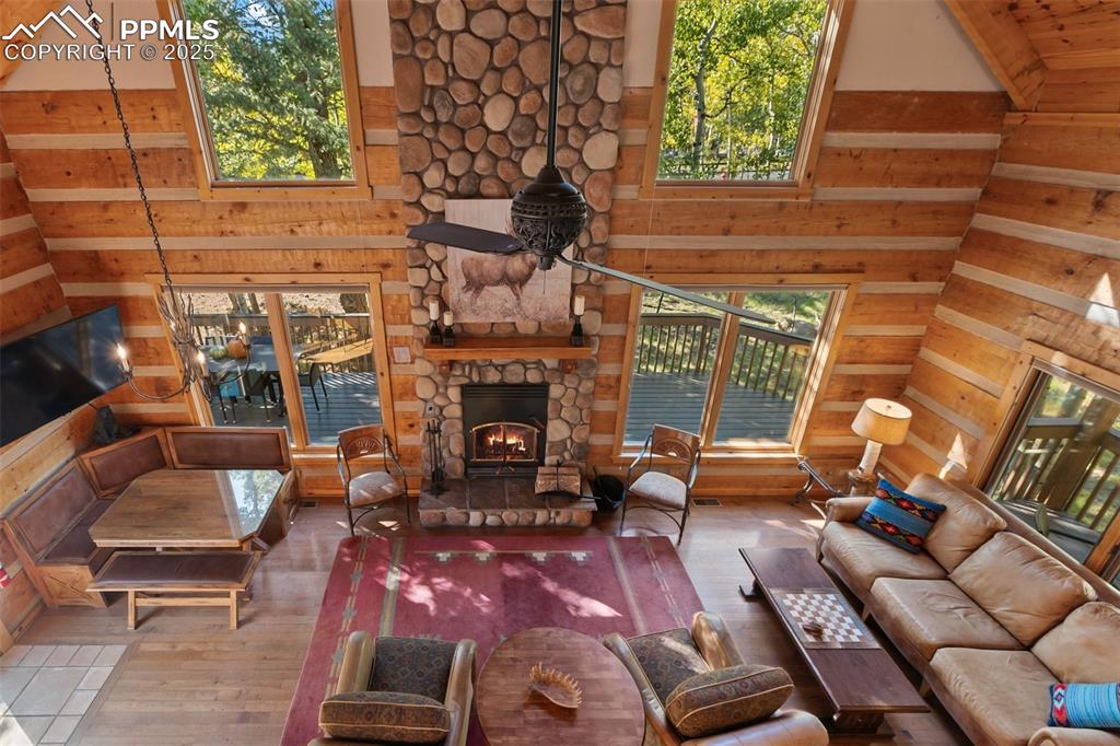 Looking down from the primary bedroom