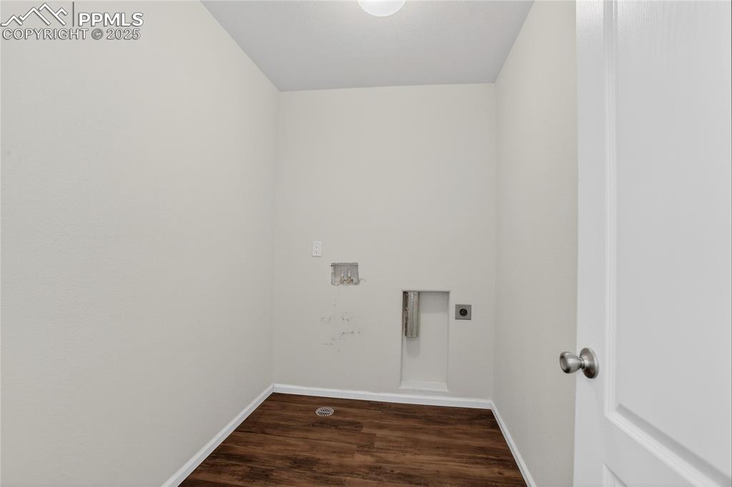 Convenient upper level laundry