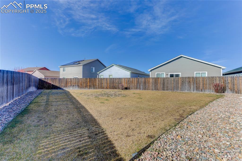 Spacious, fully fenced yard