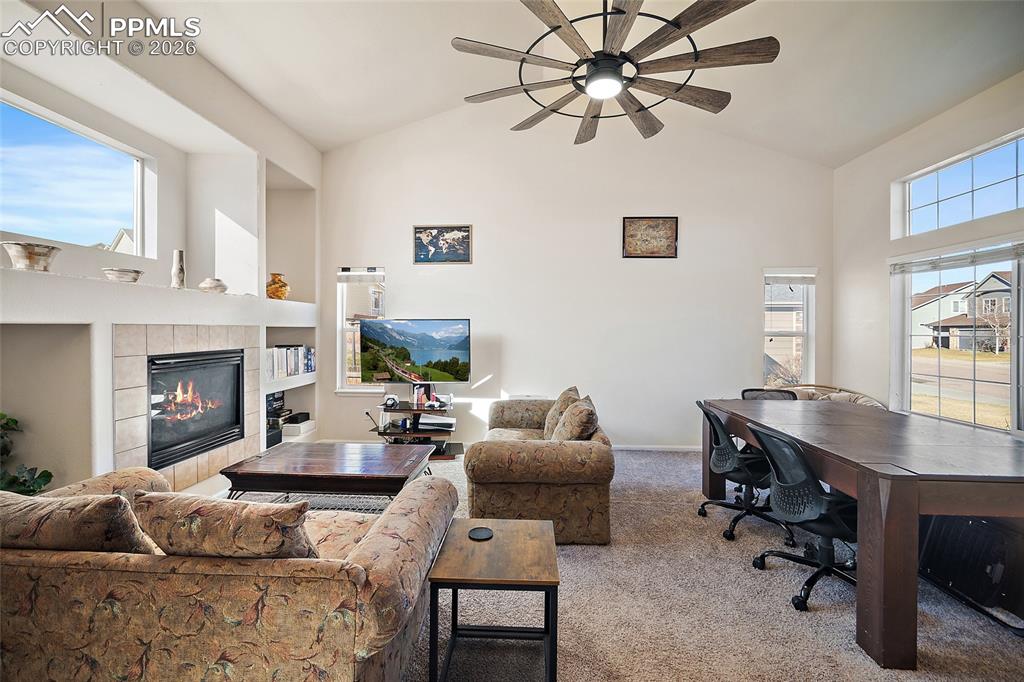 Brand new ceiling fan in the living room