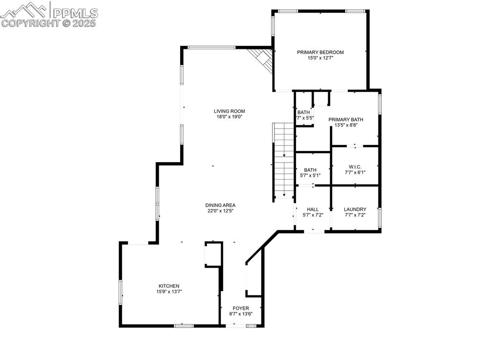 View of floor plan / room layout
