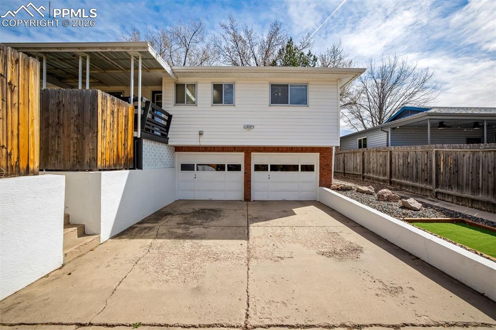 2 car garage with apple parking off the alley