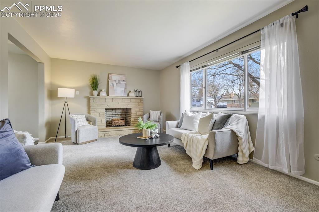 Light and bright living room