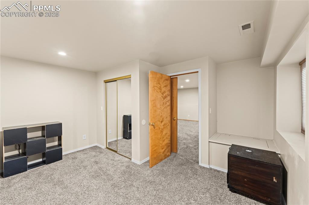 Basement bedroom