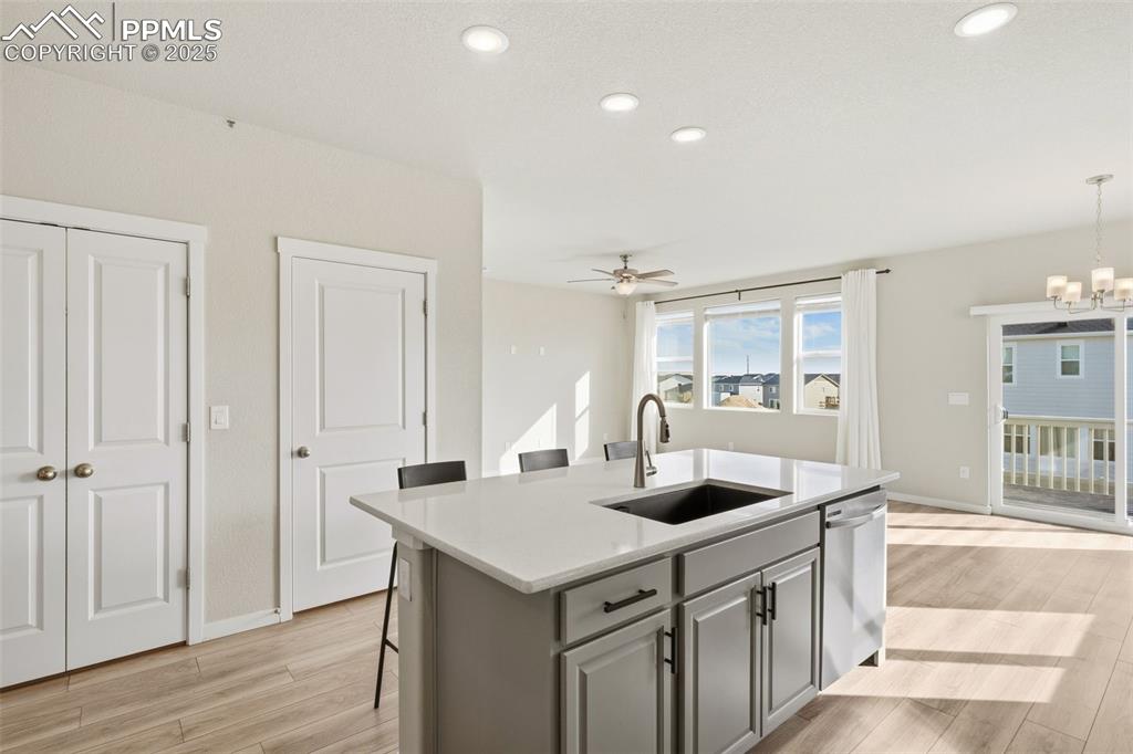 Great breakfast bar or keeping company with the cook.  