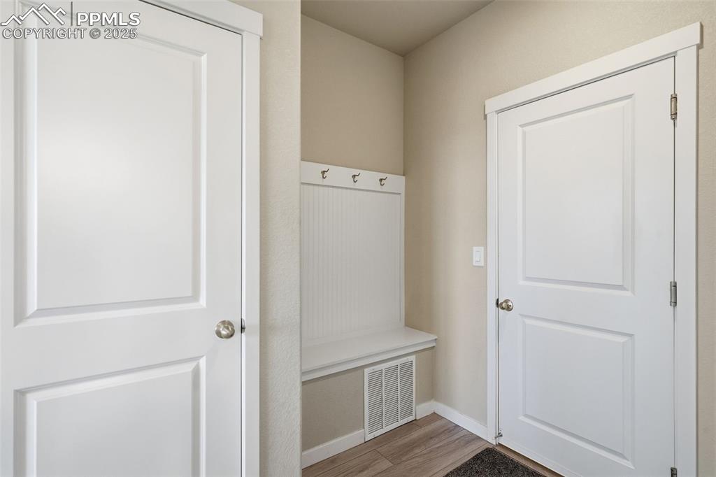 Conveniently located off the garage.  