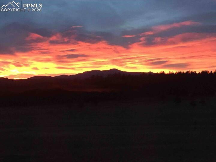 The view of Pikes Peak from the home!