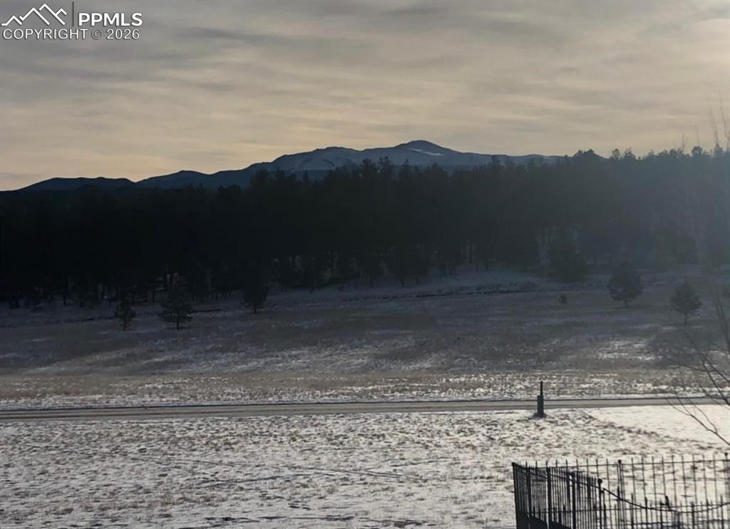 The view of Pikes Peak from the home!