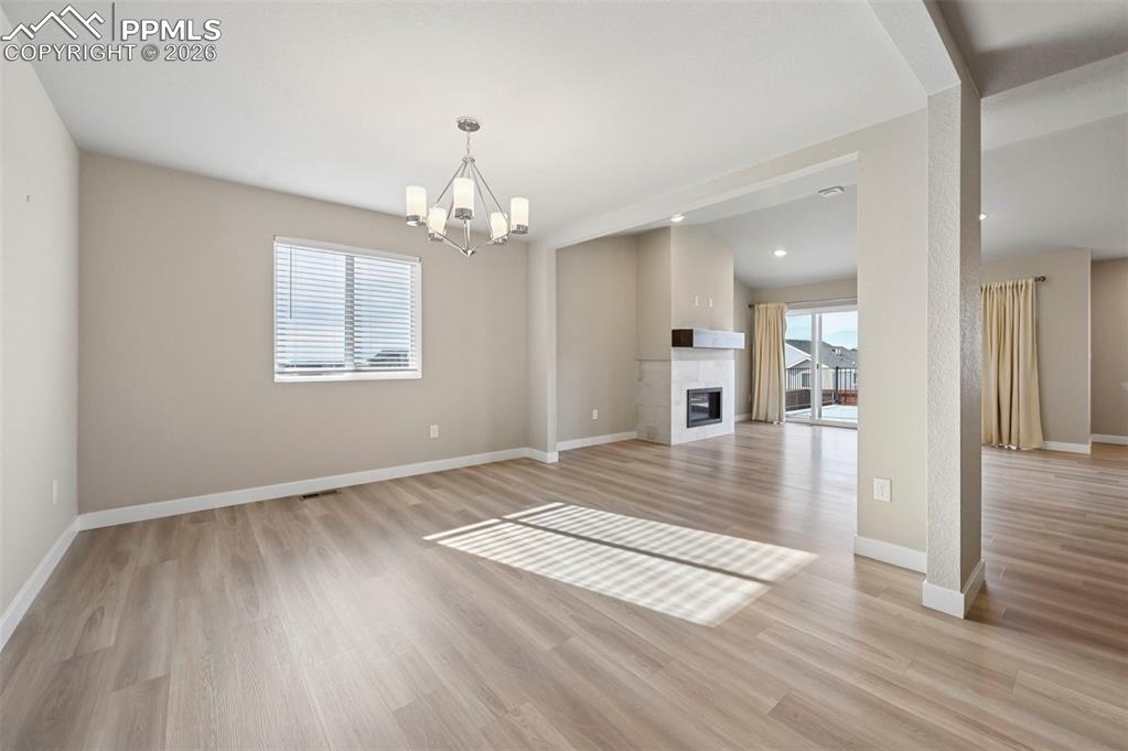 Formal dining room, doubles as office!  