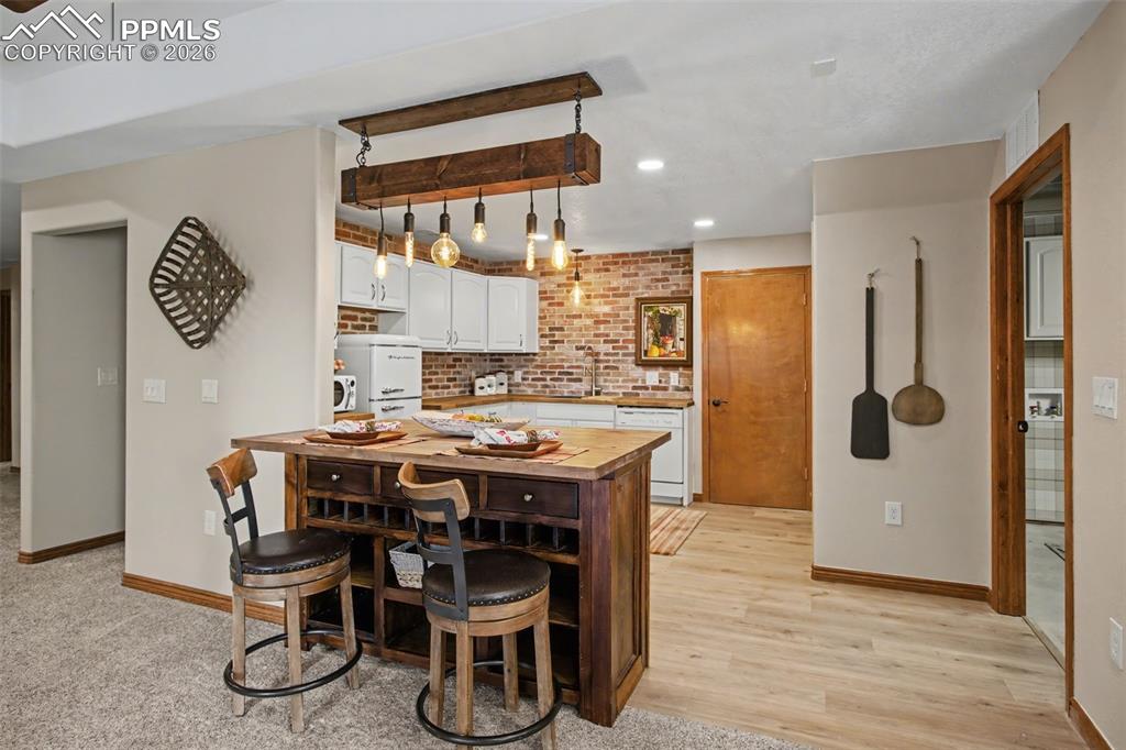 New Kitchenette in basement.