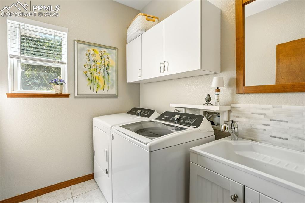 Laundry room #1 on main floor w/utility sink