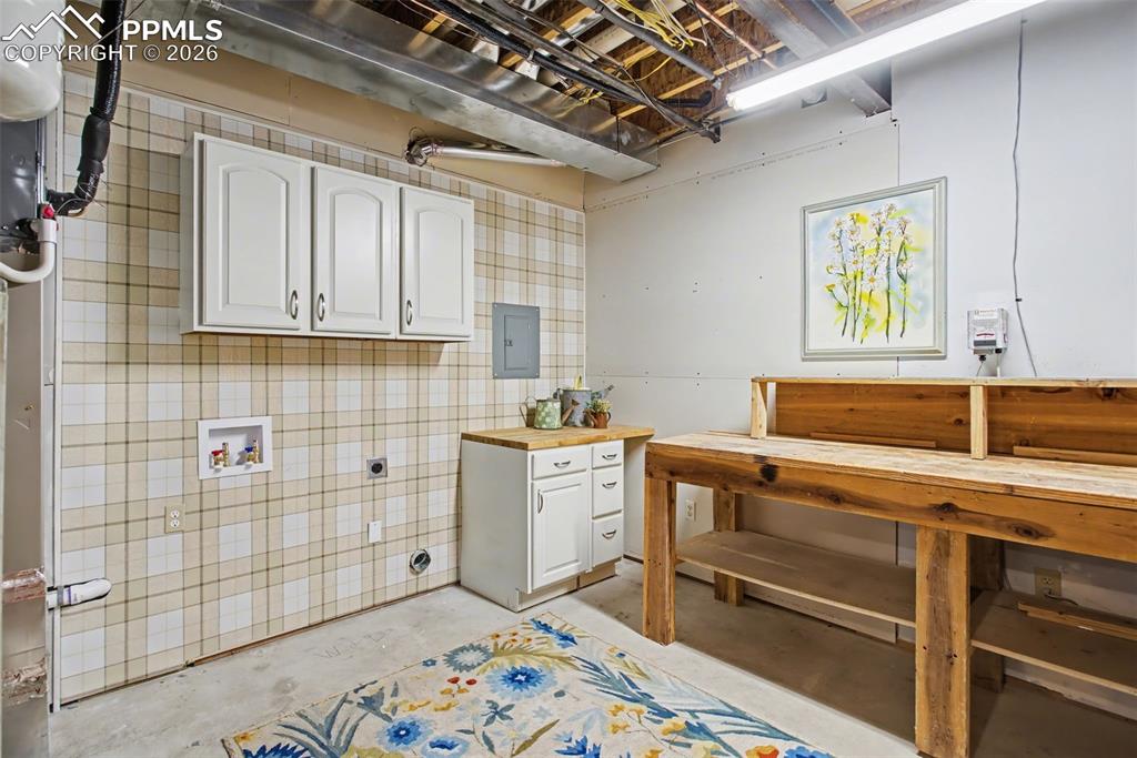 laundry room #2 in basement is plumbed and ready for your W&D