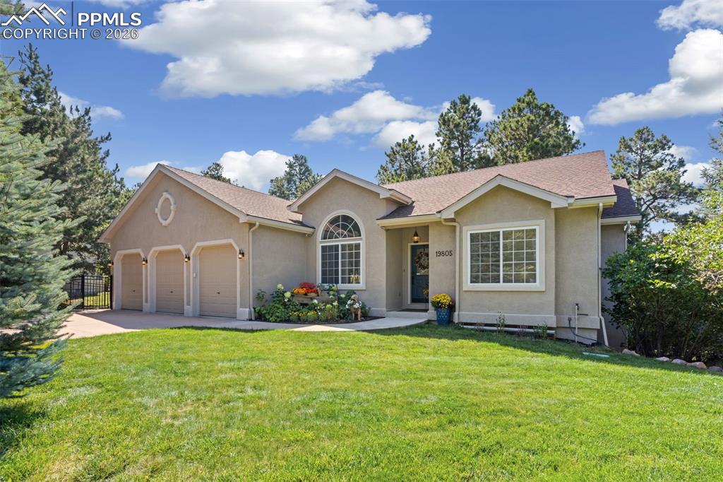 auto sprinkler system keeps front yard lush