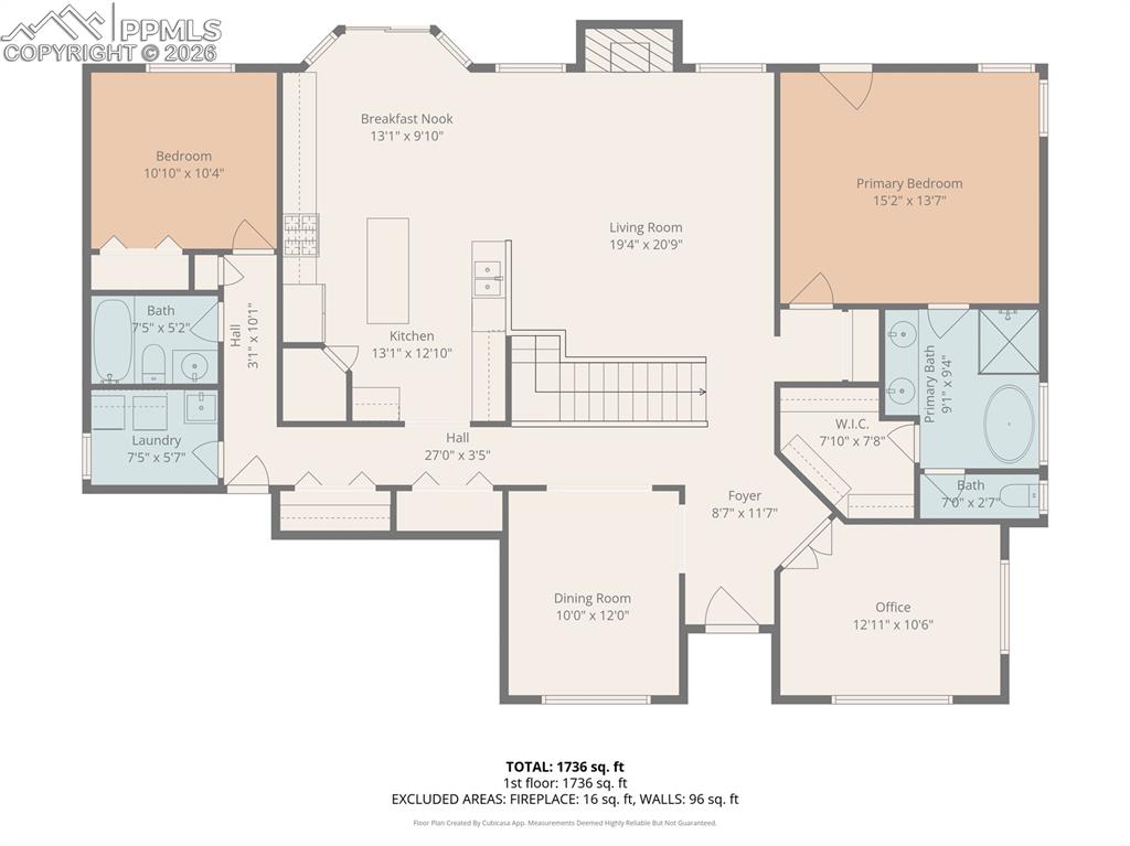 Main floor interior only