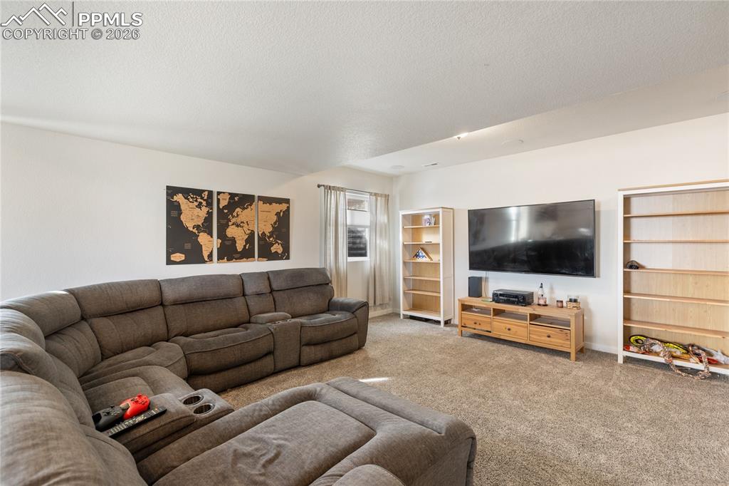 Game or dining space downstairs