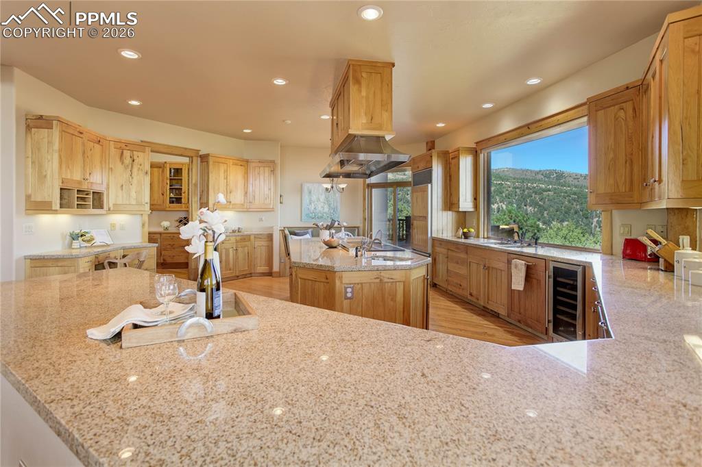 Granite counters & island