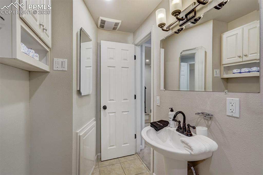 Bathroom in lower level