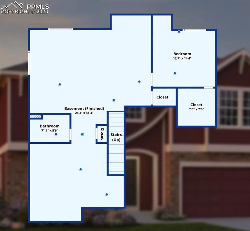 View of floor plan / room layout