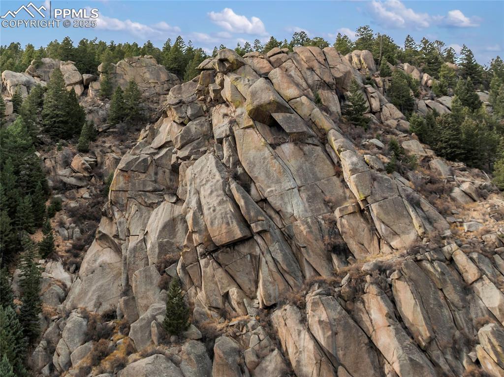 Aerial view the surrounding area