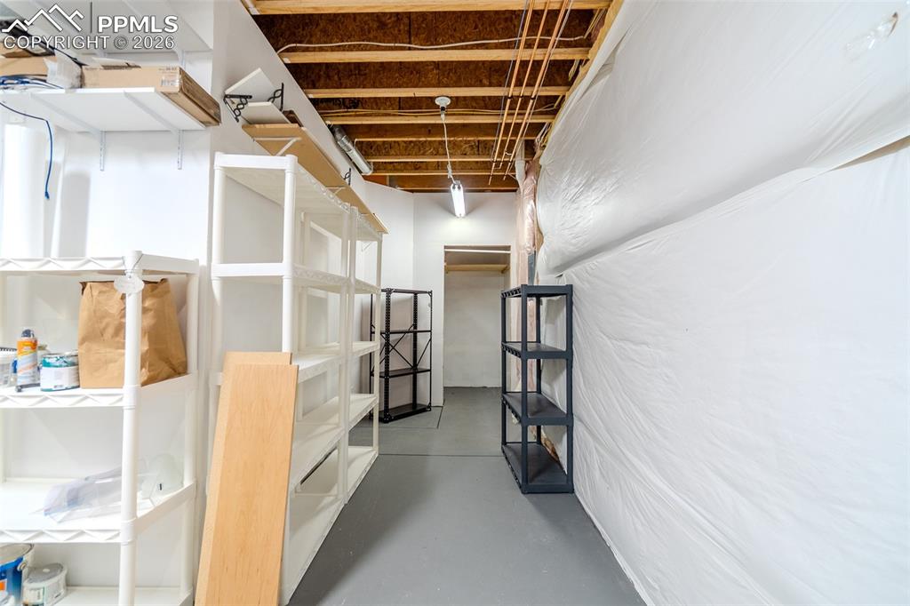 View of storage area