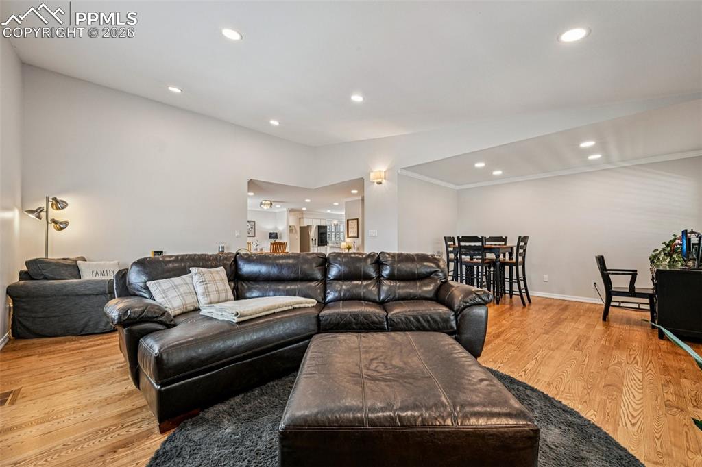 Modern and pretty with recessed lighting