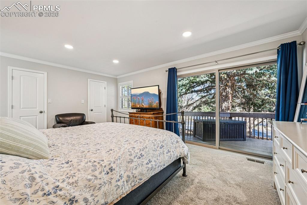 Deck access from the Primary Bedroom