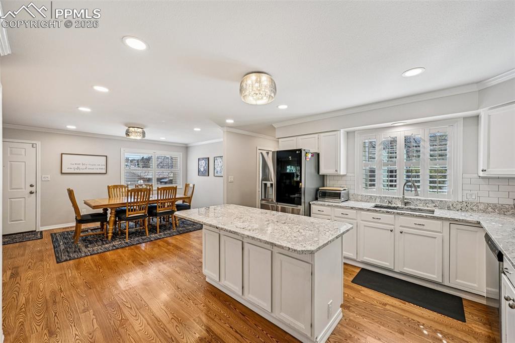 Center island with bonus seating