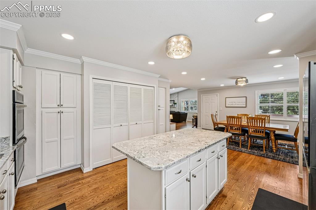 Wall to wall pantry storage!