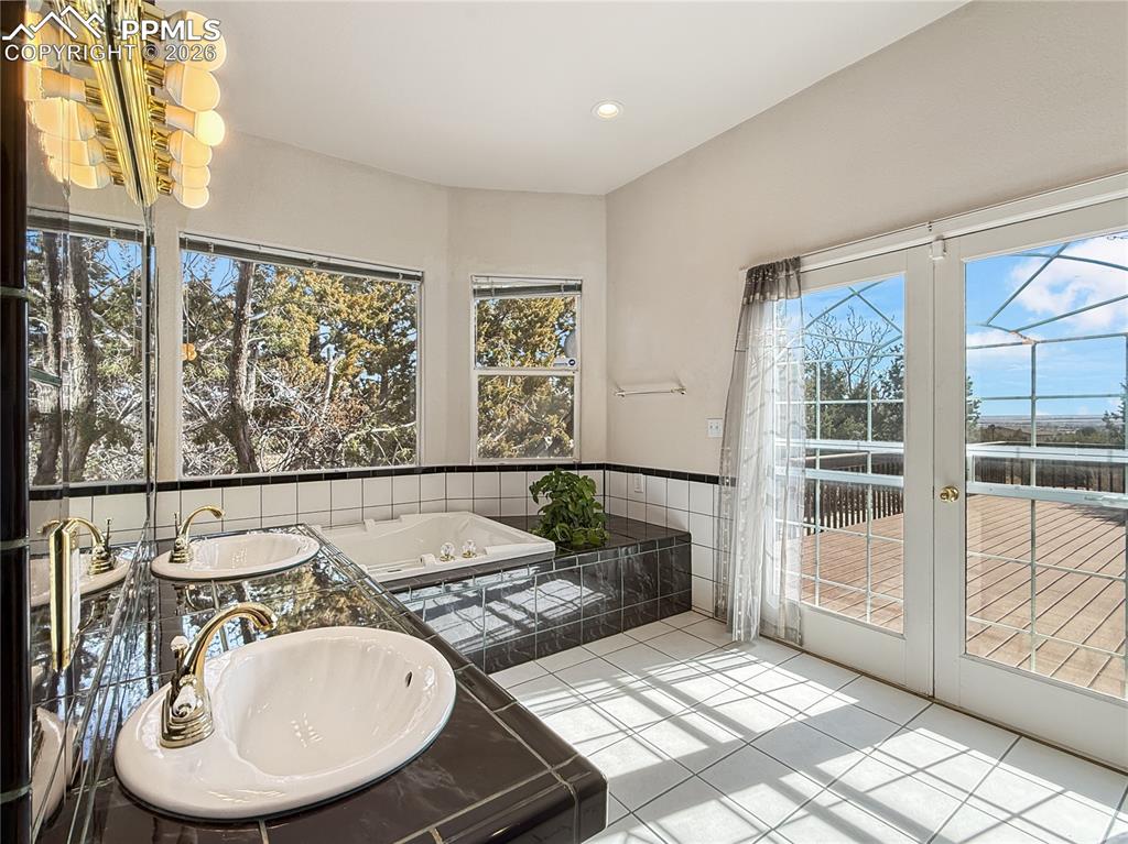 Primary has enough rom for a sitting area, closet to the right