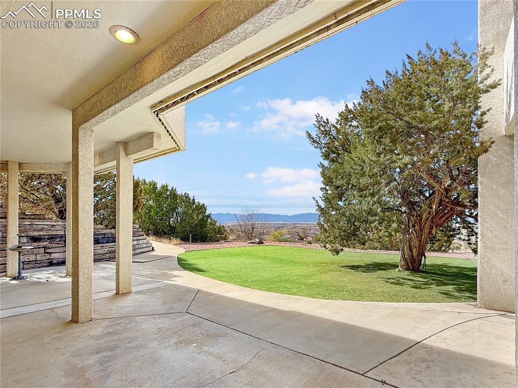 Top of the stairs, multi level areas