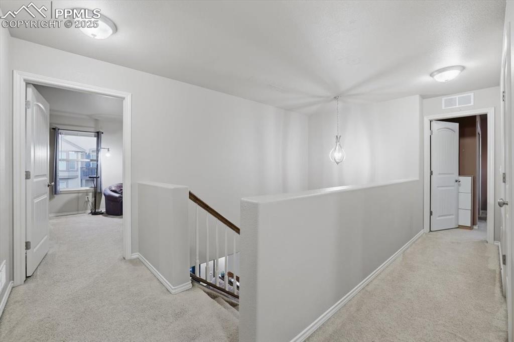 This floor plan features four big bedrooms upstairs. 