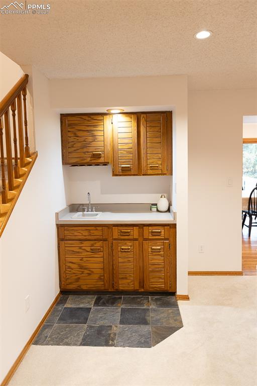 Wet bar in the living room.