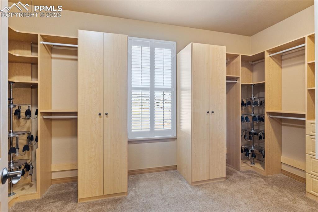 Custom closet with tons of built ins