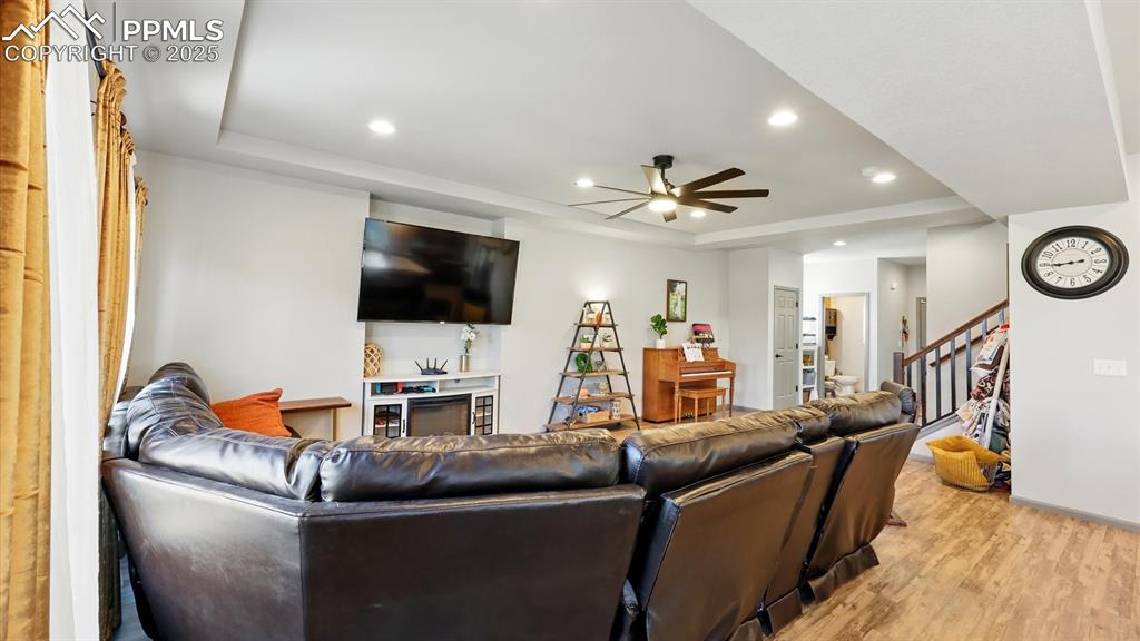 View of the Entry from the Living Room.