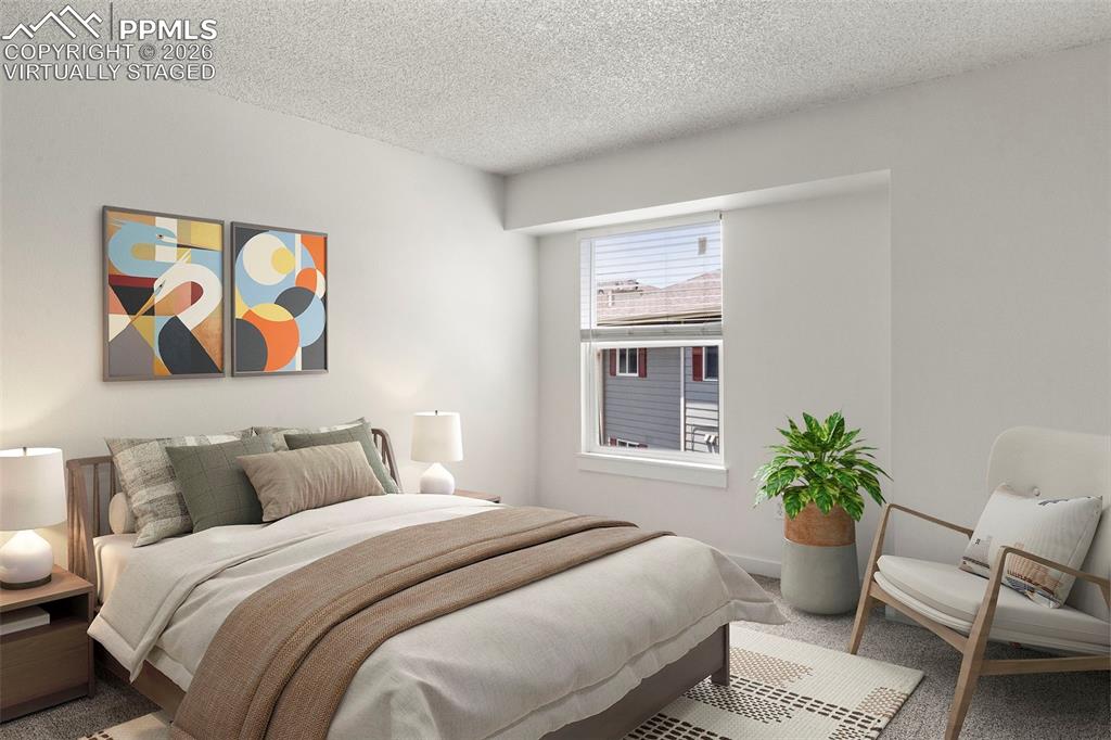 virtually staged bedroom