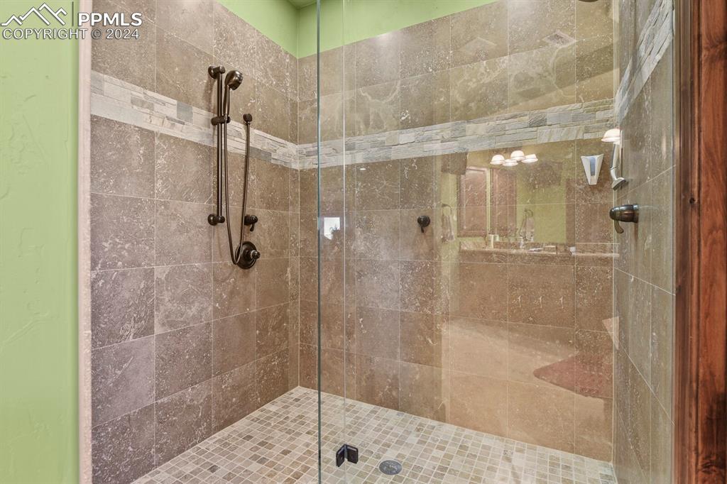 Bathroom featuring an enclosed shower