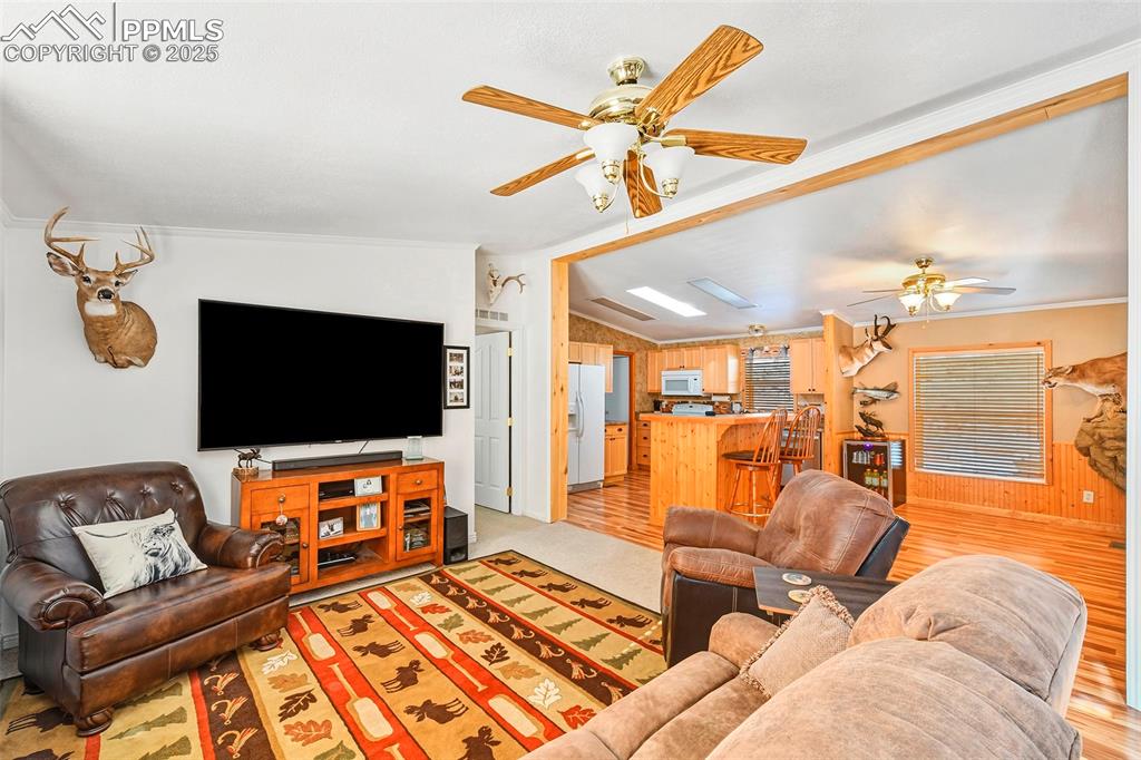 Living Room Looking into Kitchen, Dining Area