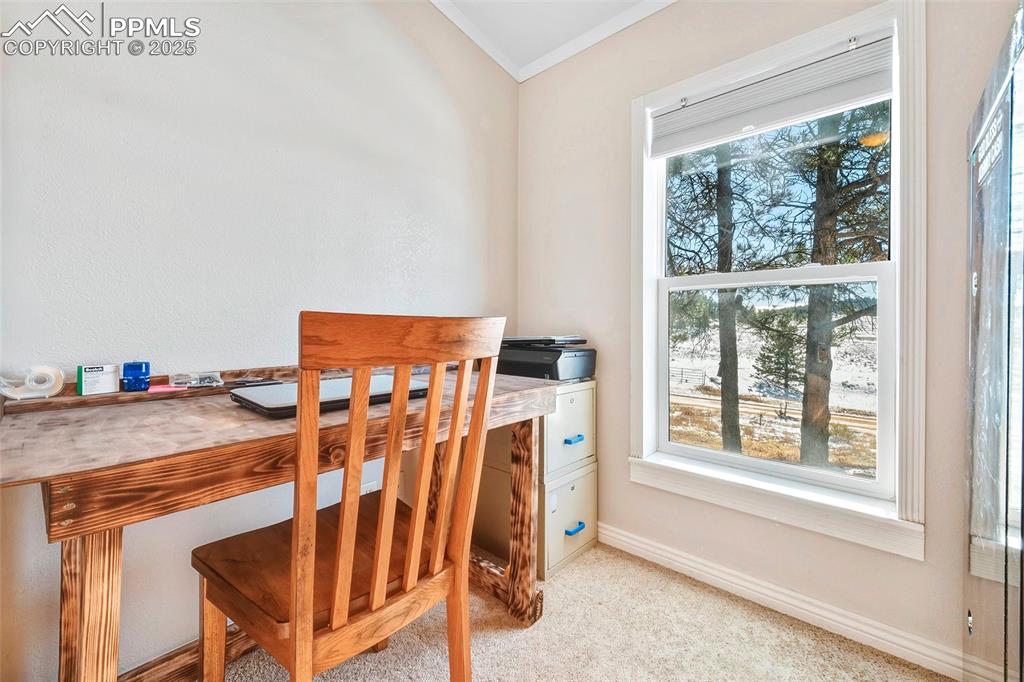 Office Space with Large Window, Walk-in Closet and Adjoining Bath