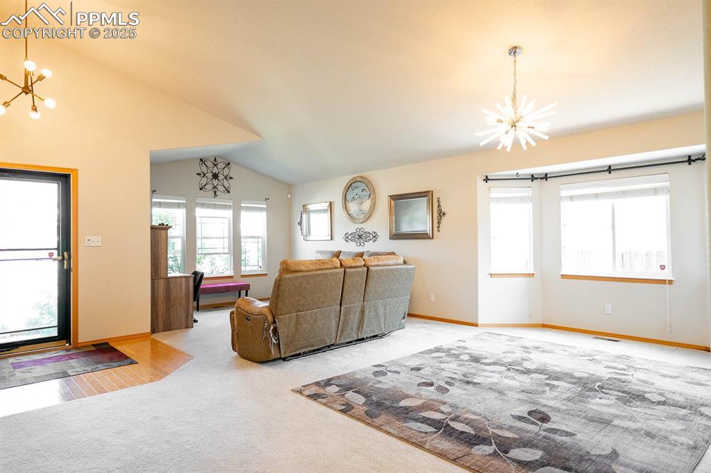 Notice all the windows? Dining area looking towards the front of the home.
