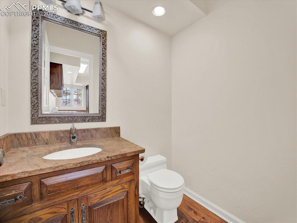 Main level half bath