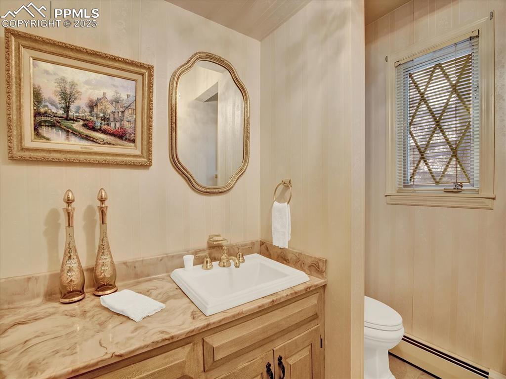 Main level half bath