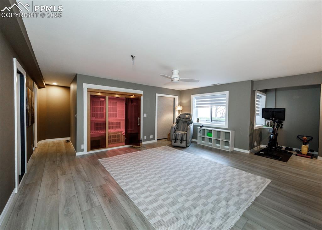 Exercise Area and Sauna Basement