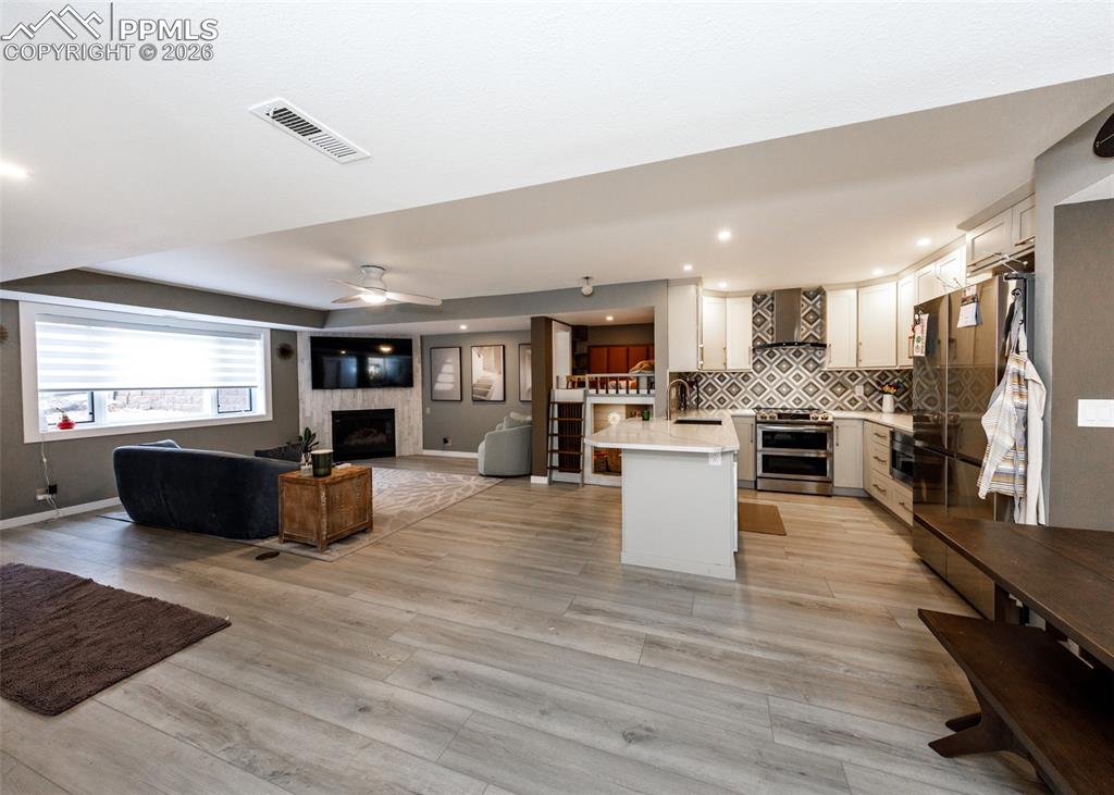 second living area basement