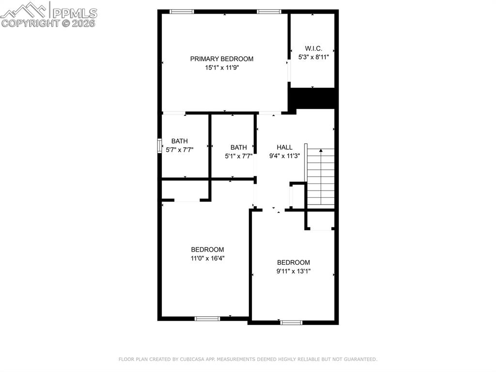 View of home floor plan 2nd Floor